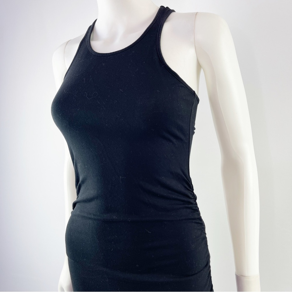 Michael Stars Women's Black Sleeveless Racerback Bodycon Midi Dress Size XS - Picture 3 of 10